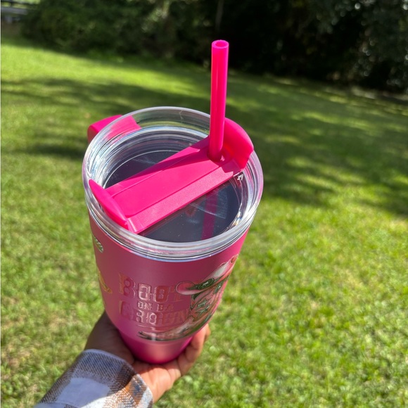 Pink 40 oz Tumbler with Western Boot Design NWOT - Picture 3 of 3